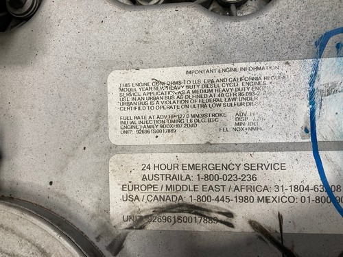 2009 MERCEDES OM926LA DIESEL ENGINE, 250HP, APPROX. 9K HOURS. ALL COMPLETE thumbnail 4