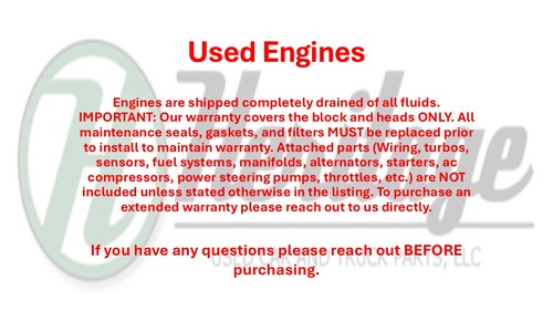 Used Engine Complete Assembly fits: 2015 Jeep Wrangler 3.6L VIN G 8th digit Grad thumbnail 3