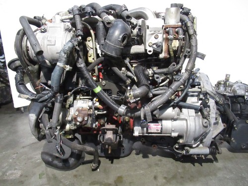 JDM TOYOTA HINO DUTRO N04C 4.0L DIESEL ENGINE MANUAL TRANSMISSION N04C NON-TURBO thumbnail 3