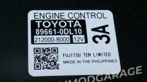 Genuine Computer Engine Control ECU Unit 2013-16 Toyota Yaris Manual 89661-0DL10 thumbnail 2