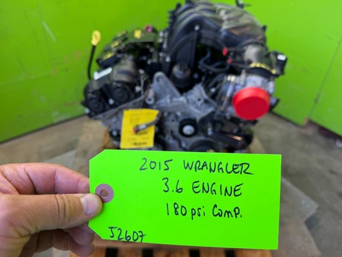 15 JEEP WRANGLER JK 3.6 COMPLETE ENGINE MOTOR ASSEMBLY 14-18 thumbnail 4