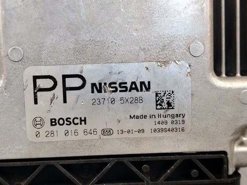 NISSAN Navara 3.0 dCi 4x4 D40 170kW ENGINE CONTROL MODULE ECU ECM 0281016646 thumbnail 16